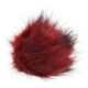 Lana Grossa KUNSTFELLPOMPON Mini | 653-Rot/Schwarz