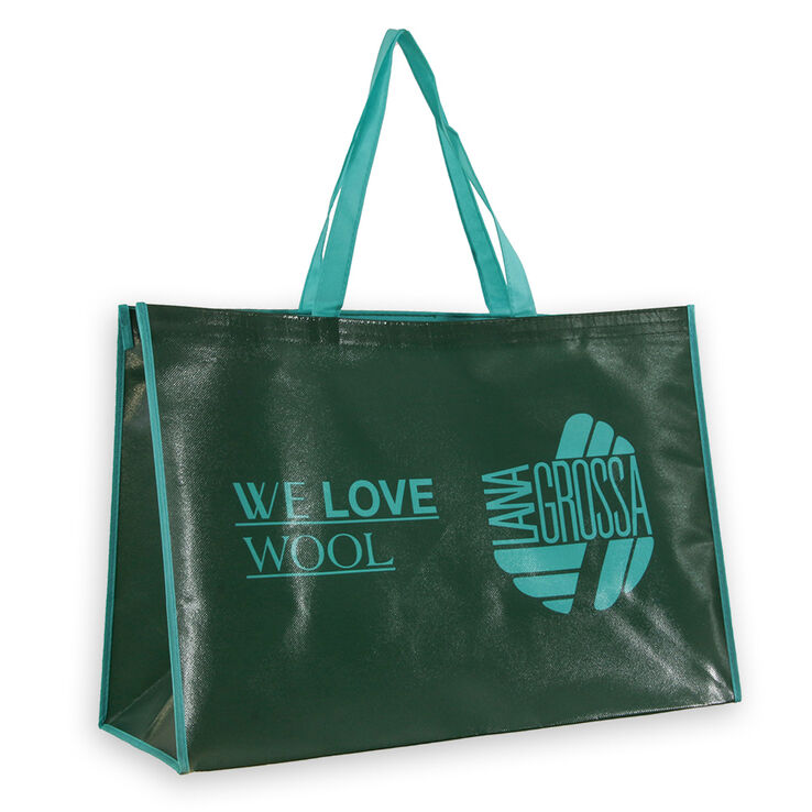 Lana Grossa Shopper WE LOVE WOOL (groß) | 01-Dunkelgrün