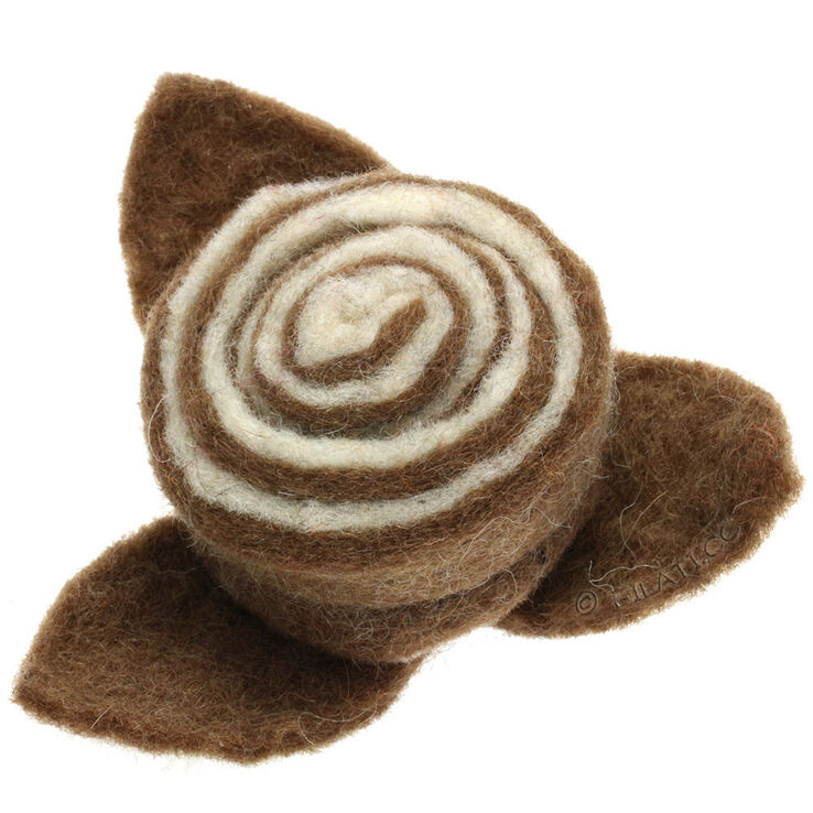 Lana Grossa Filz-Zierteil/9cm | 01-Braun