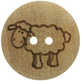 Lana Grossa Holzkinderknopf 2-Loch 15mm