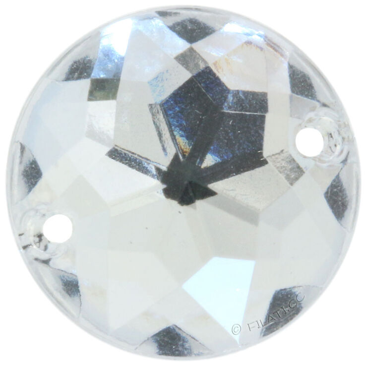 Union Knopf Schmuckstein 13mm | 10-Transparent