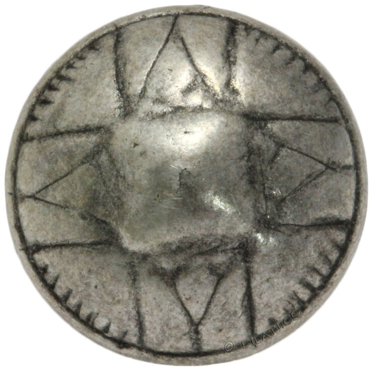 Union Knopf Metallknopf mit Öse 11mm | 83-Altsilber
