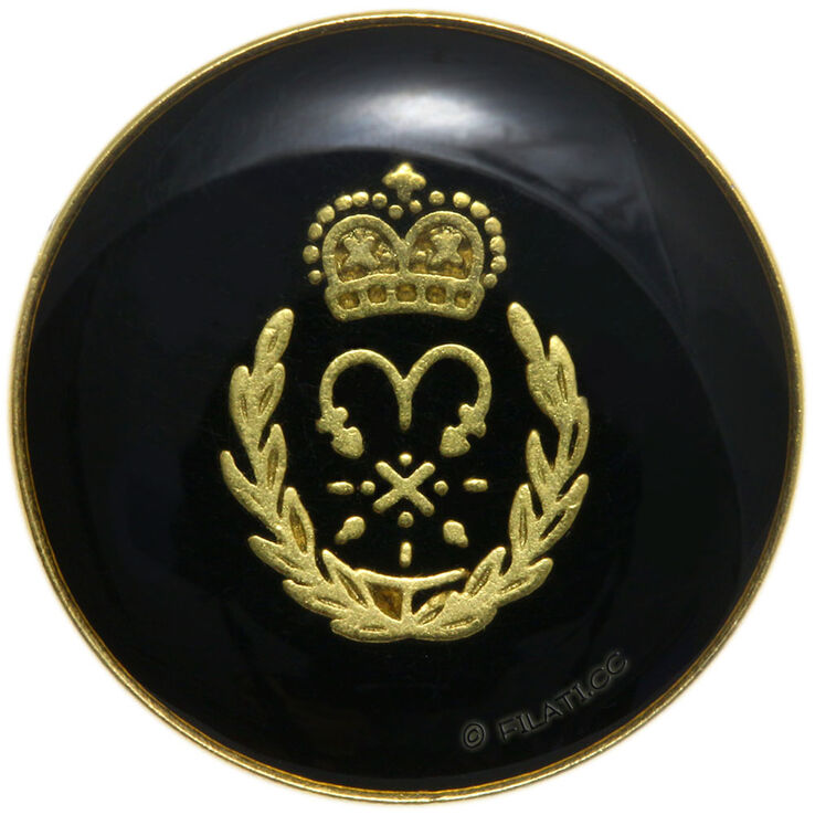 Lana Grossa UNION KNOPF 452687/20mm | 80-Schwarz/Gold