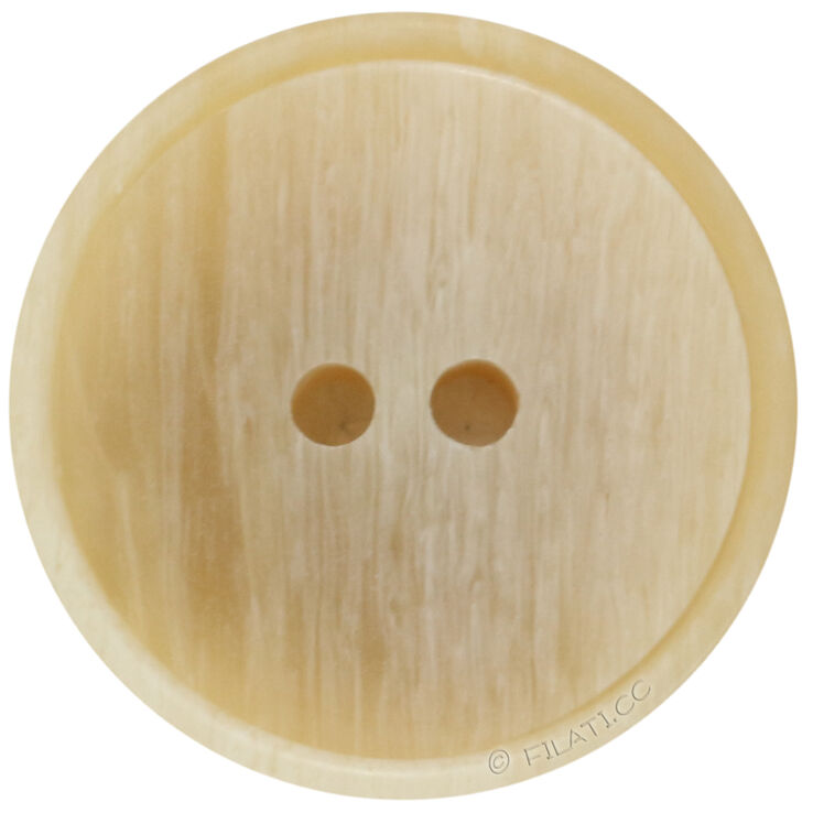Lana Grossa Knopf 2-Loch 23mm | 16-Beigebraun