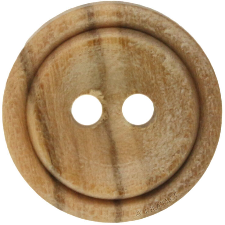 Union Knopf Holzknopf 2-Loch 18mm | 14