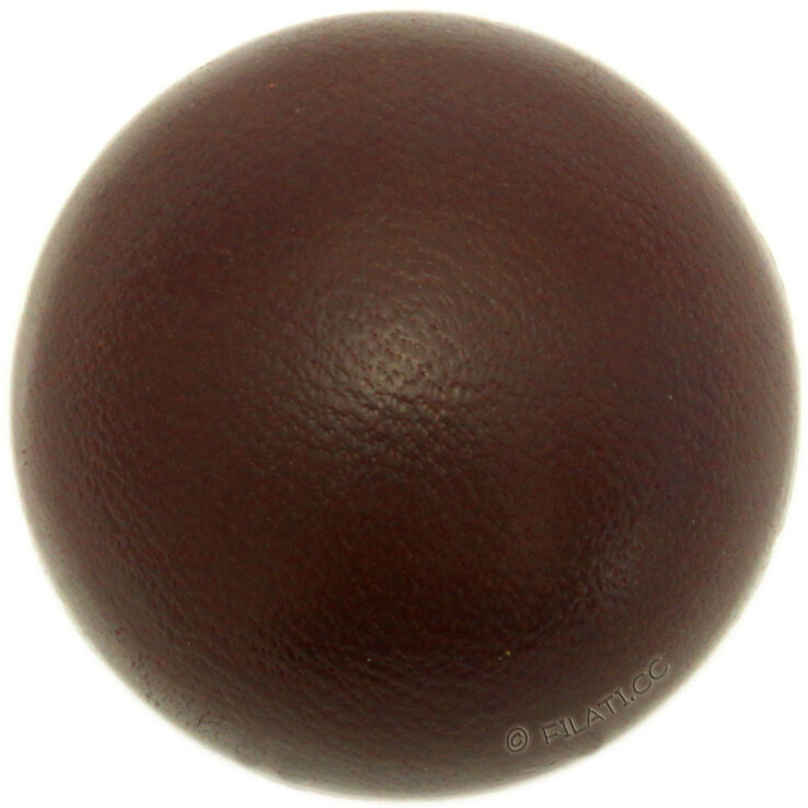 Union Knopf Lederknopf mit Öse 23mm | 22-Dunkelbraun