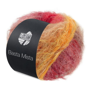 Lana Grossa BASTA MISTA | 124-Graubraun/Camel/Safrangelb/Orange/Graurot/Dunkelrot/Rot