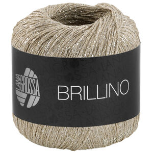Lana Grossa BRILLINO | 39-Grège/Silber