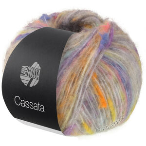 Lana Grossa CASSATA | 12-Hellgrau/Violett/Saphirblau/Zartgelb/Graurosa/Pfirsich