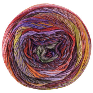Lana Grossa COLORISSIMO 2 | 214-Braunorange/Rotbraun/Kupferrot/Fliederlila/Aubergine/Graugrün/Oliv