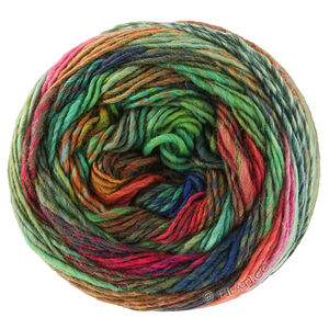 Lana Grossa COLORISSIMO 2 | 221-Jade/Oliv/Weinrot/Rost/Rot/Nachtblau/Dunkelblau/Gelbgrün