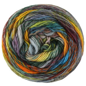 Lana Grossa COLORISSIMO 2 | 223-Burgund/Grau/Gelb/Orange/Oliv/Dunkelgrün/Hellgrün/Weinrot/Petrolblau/Jeans