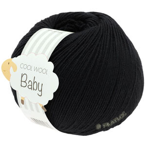 Lana Grossa COOL WOOL Baby Uni/Print 50g | 278-Schwarz
