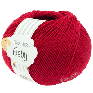 Lana Grossa COOL WOOL Baby Uni/Print 50g | 343-Kirschrot