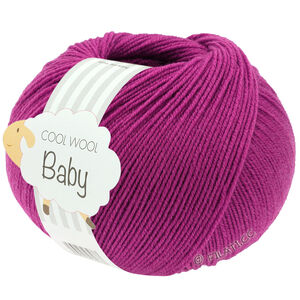 Lana Grossa COOL WOOL Baby Uni/Print 50g | 345-Rotviolett