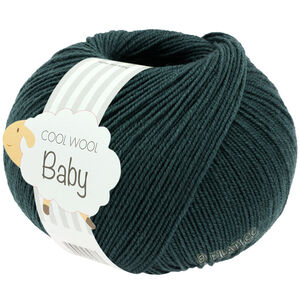 Lana Grossa COOL WOOL Baby Uni/Print 50g | 350-Dunkelpetrol