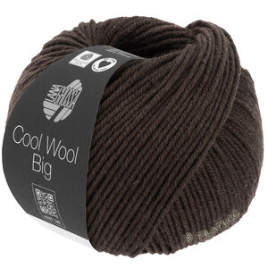 Lana Grossa COOL WOOL Big  Uni/Melange | 1020-Schwarzbraun