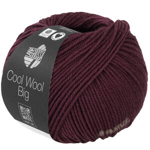 Lana Grossa COOL WOOL Big  Uni/Melange | 1044-Schwarzrot