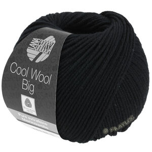 Lana Grossa COOL WOOL Big  Uni/Melange | 0627-Schwarz