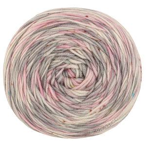 Lana Grossa COOL WOOL  Hand-dyed | 08-Hellgrau/Rosa/Rohweiß