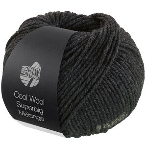 Lana Grossa COOL WOOL Superbig Mélange | 218-Anthrazit meliert