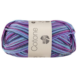 Lana Grossa COTONE  Print/Spray/Mouliné | 362-Violett/Lila/Dunkelpetrol/Türkis