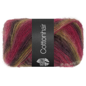 Lana Grossa COTTONHAIR | 111-Himbeer/Rotviolett/Rost/Graubeige/Schwarzbraun
