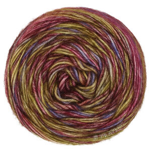 Lana Grossa ECOPUNO Hand-dyed | 59-Umbra/Beere/Veilchenblau/Brombeer/Oliv