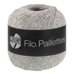 Lana Grossa FILO PAILLETTES | 14-Hellgrau