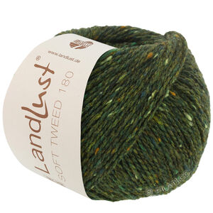 Lana Grossa LANDLUST Soft Tweed 180 | 107-Dunkelgrün meliert