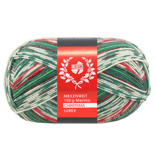 Lana Grossa MEILENWEIT 6-FACH 150g Merino Christmas Lurex