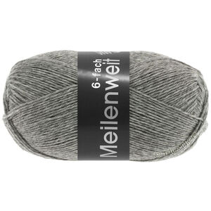 Lana Grossa MEILENWEIT 6-FACH 150g | 8961-Grau meliert