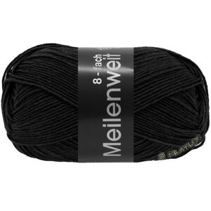 Lana Grossa MEILENWEIT 8-FACH 150g | 9558-Schwarz