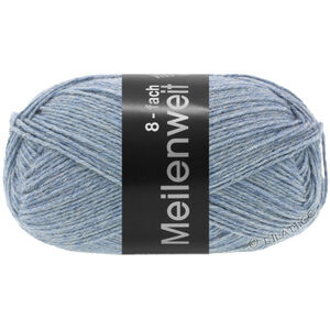 Lana Grossa MEILENWEIT 8-FACH 150g | 9659-Graublau meliert