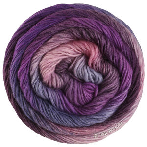 Lana Grossa MEILENWEIT 100g Color Mix Soft | 8067-Blauviolett/Dunkelviolett/Altrosa/Fliederblau/Veilchenblau