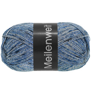 Lana Grossa MEILENWEIT 100g Blue Denim Mix | 4609-Hellblau/Mittelblau/Dunkelblau/Mittelgrau/Dunkelgrau