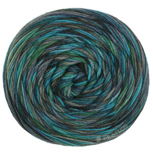 Lana Grossa MEILENWEIT 100g Merino Hand-dyed | 62-Ozeanblau/Malachitgrün/Petrol/Helltürkis/Schiefergrau