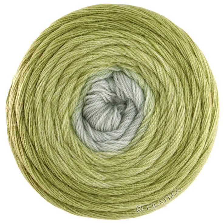 Lana Grossa MERINO LACE AQUARELL | 01-Oliv/Helloliv/Grüngrau