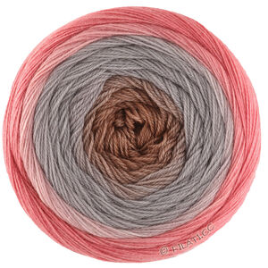 Lana Grossa MERINO LACE AQUARELL | 05-Erikarot/Taupe/Nougat