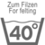Zum Filzen: Waschen 40°C