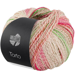 Lana Grossa TORTO | 05-Pastellgrün/Rosa/Orange/Grün/Hellgrau