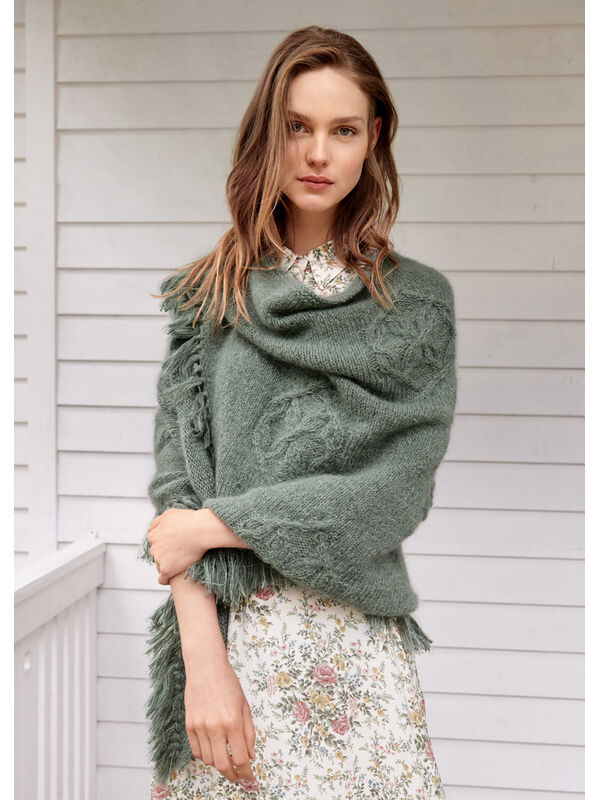 Lana Grossa DREIECKSTUCH MIT MOTIV Cashmere 16 Fine & Silkhair