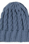 Lana Grossa UNISEX-MÜTZE MIT ZÖPFEN UND UMSCHLAG Cool Wool