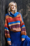 Lana Grossa MELIERTER STREIFENPULLOVER Brigitte No. 3 & Brigitte No. 4