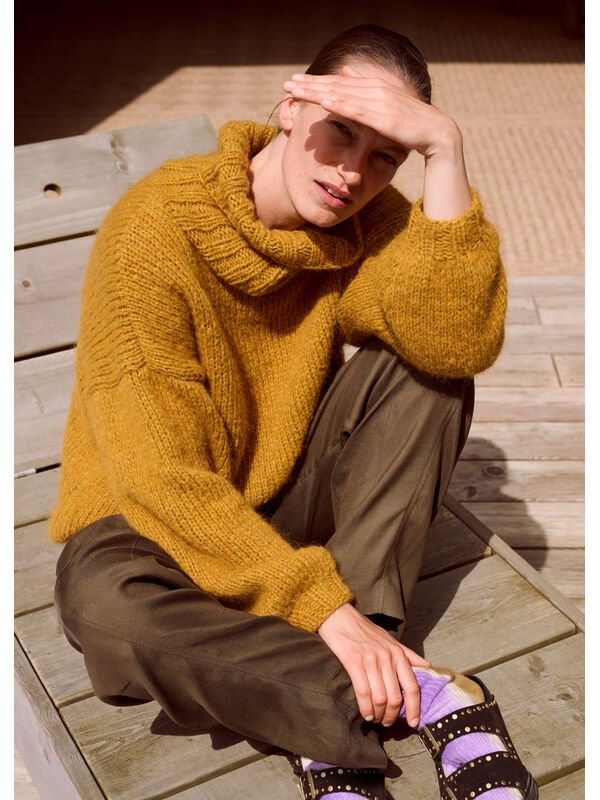 Lana Grossa ROLLKRAGEN-PULLOVER Brigitte No. 2  & Brigitte No. 3