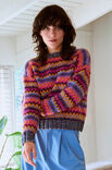 Lana Grossa JACQUARD-PULLOVER Brigitte No. 2 & Brigitte No. 5