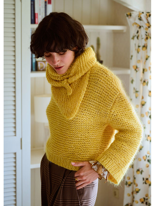 Lana Grossa PULLOVER MIT TROMPETENÄRMELN Brigitte No. 2 & Brigitte No. 3