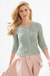 Lana Grossa RIPPENJACKE MIT LOCHMUSTER Linarte