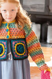Lana Grossa KINDERJACKE MIT MOTIVEN UND NOPPENMUSTER Cool Wool Big Color/Uni/Melange/ Silkhair