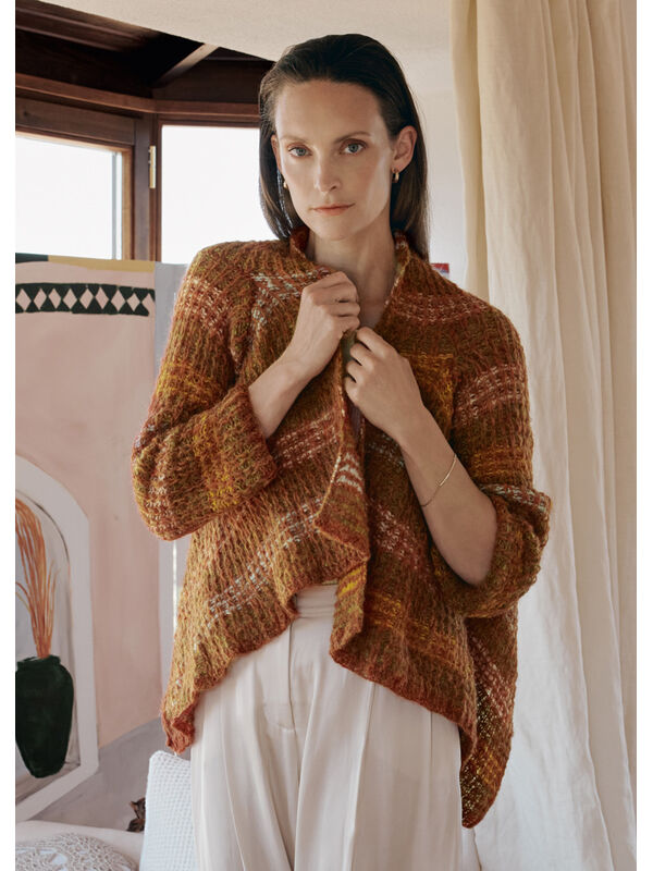 Lana Grossa CARDIGAN IM HEBEMASCHENMUSTER Ecopuno & Silkhair